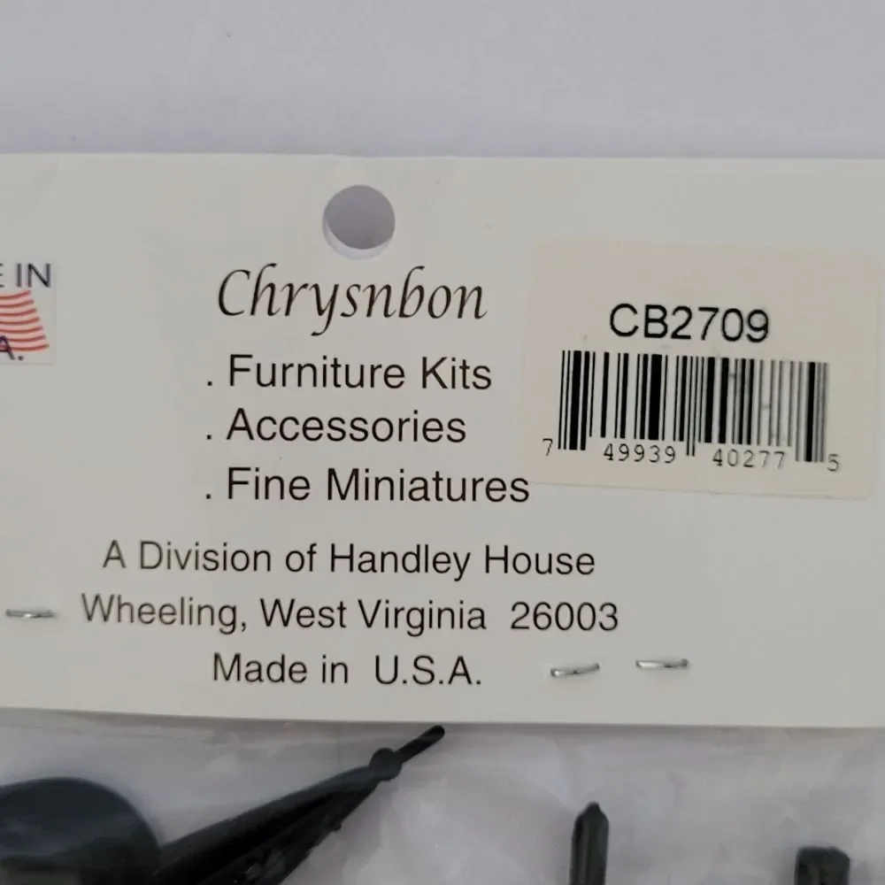 Chrysnbon Black Miniature Hat Umbrella Cane Accessory Set